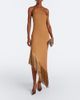 Taller Marmo Taller Marmo Antelope fringe-trimmed asymmetric midi dress - 2