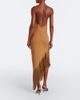Taller Marmo Taller Marmo Antelope fringe-trimmed asymmetric midi dress - 6