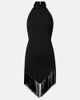 Taller Marmo Taller Marmo Ares fringed jersey minidress - 1