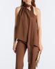 Taller Marmo Taller Marmo Astor scarf-detail crêpe cady top - 2