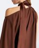 Taller Marmo Taller Marmo Atlas asymmetric scarf-detail midi dress - 5