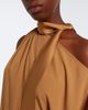Taller Marmo Taller Marmo Atlas fringed scarf-detail crêpe cady blouse - 3