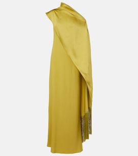 Taller Marmo Taller Marmo Berenson one-shoulder crÃªpe  cady gown