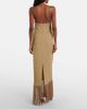 Taller Marmo Taller Marmo Berlin fringed crÃªpe cady gown - 3