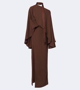 Taller Marmo Taller Marmo Brooks scarf-detail caped maxi dress