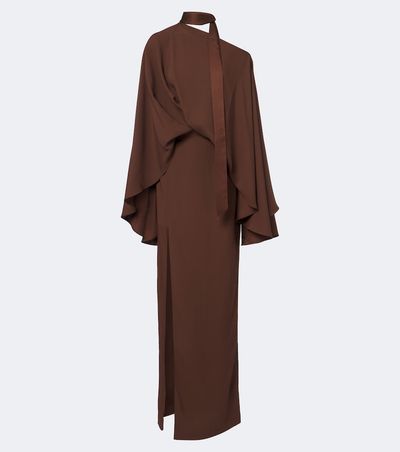 Taller Marmo Taller Marmo Brooks scarf-detail caped maxi dress