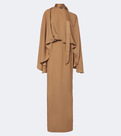 Taller Marmo Taller Marmo Brooks scarf-detail crêpe cady maxi dress