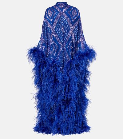 Taller Marmo Taller Marmo Casta Diva Follies sequined tulle kaftan