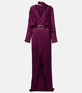 Taller Marmo Taller Marmo Dunaway belted crÃªpe cady wrap dress