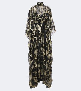 Taller Marmo Taller Marmo Kintsugi silk-blend fil coupé kaftan