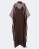 Taller Marmo Taller Marmo Muscat silk crêpe fil coupé kaftan - 1
