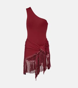 Taller Marmo Taller Marmo One-shoulder swimsuit and beach cover-up set