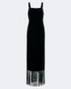 Taller Marmo Taller Marmo Palermo fringed velvet maxi dress - 1