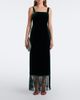 Taller Marmo Taller Marmo Palermo fringed velvet maxi dress - 2
