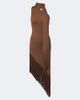 Taller Marmo Taller Marmo Siwa fringed scarf-detail midi dress - 1