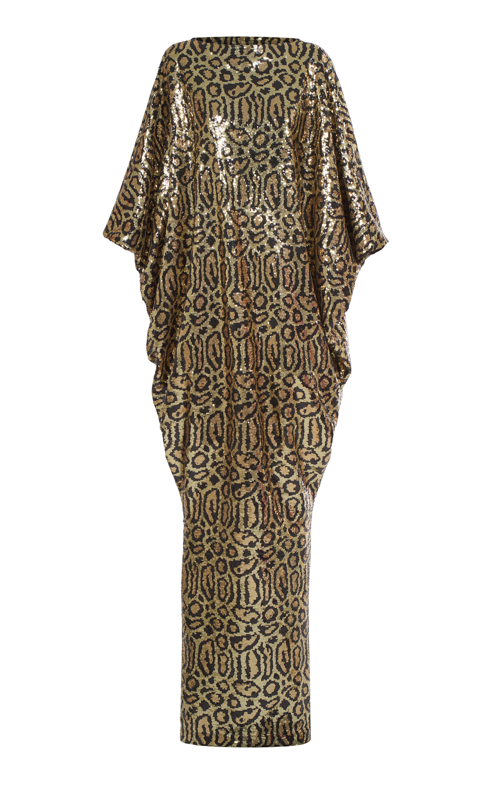 Taller Marmo - Truman Metallic Animal Print Kaftan Animal OS