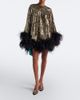 Taller Marmo Taller Marmo Vegas Disco feather-trimmed minidress - 2