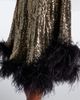 Taller Marmo Taller Marmo Vegas Disco feather-trimmed minidress - 4