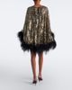 Taller Marmo Taller Marmo Vegas Disco feather-trimmed minidress - 5