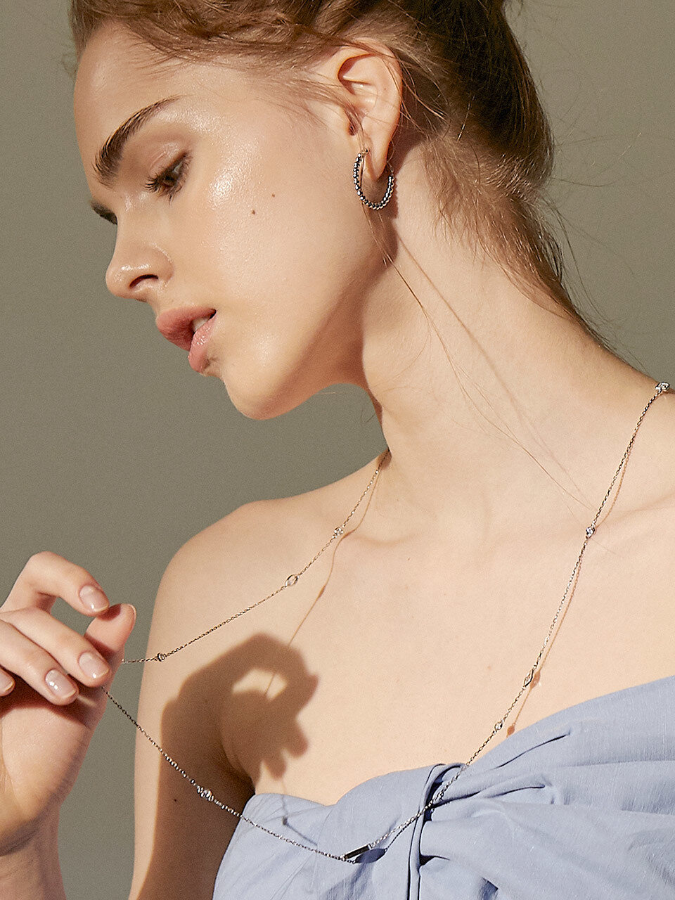 TANI by MINETANI Diana Mask Multi Chain Necklace