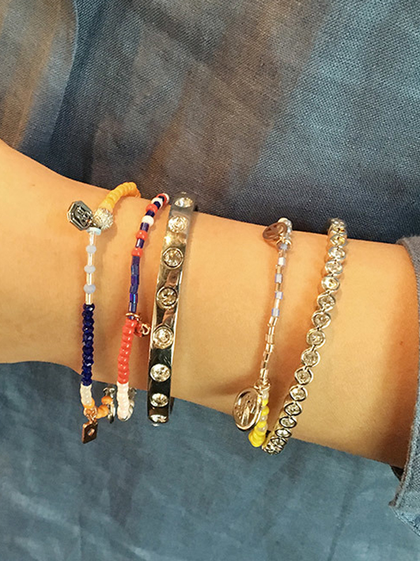 TANI by MINETANI Joy Bead Bangle_Blue Red