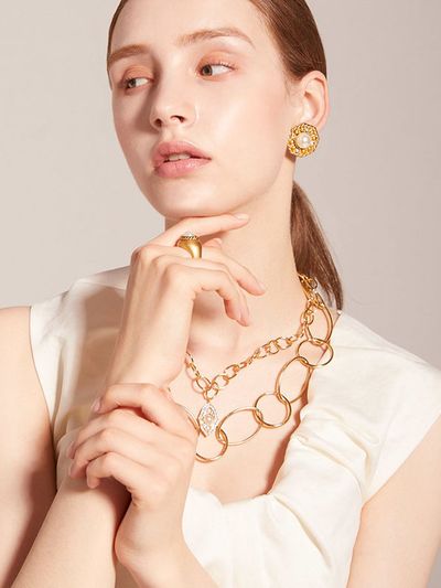 TANI by MINETANI Kate Pearl Chain Necklace