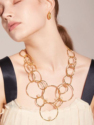 TANI by MINETANI Kate Pearl Statement Necklace
