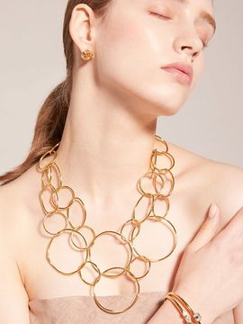 TANI by MINETANI Mia Link Stud Earrings