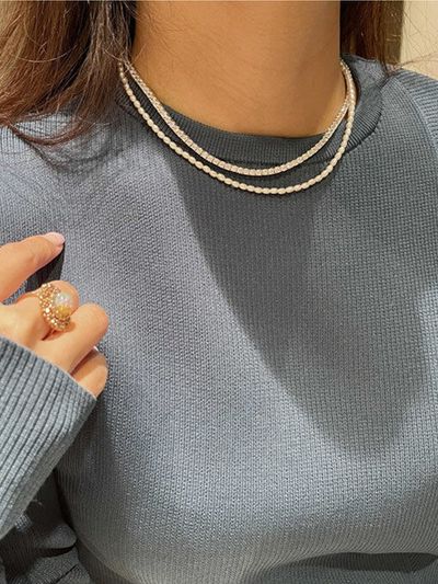 TANI by MINETANI Olivia Prong Round Necklace