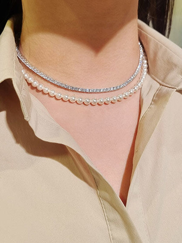 TANI by MINETANI Shay Simple Pearl Necklace_6mm