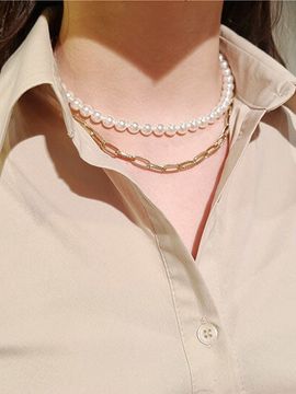 TANI by MINETANI Shay Simple Pearl Necklace_8mm