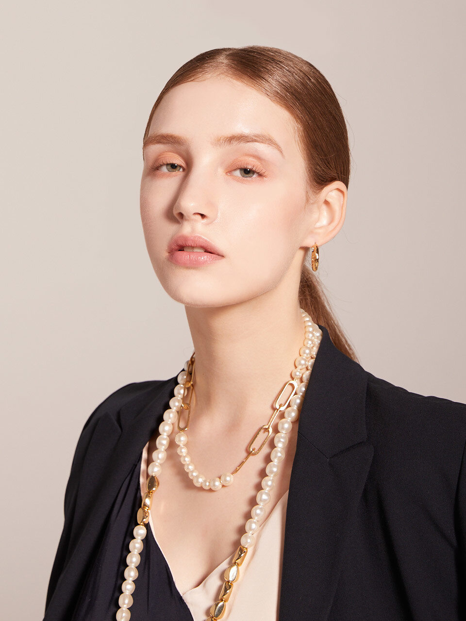 TANI by MINETANI Trinity Pearl Necklace Small