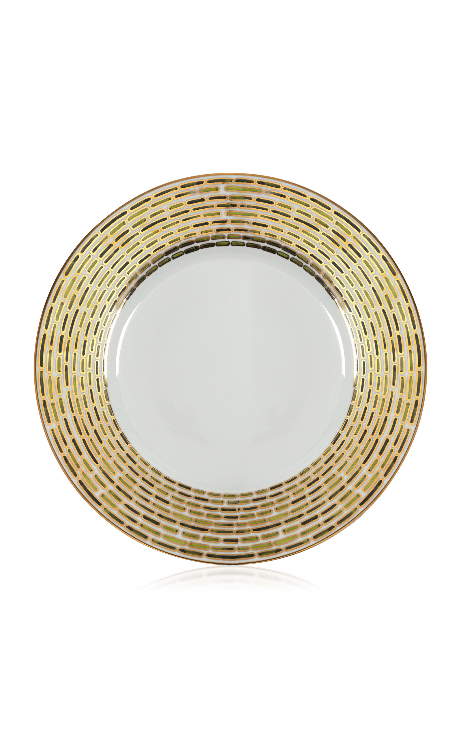 Tania Bulhoes Tania Bulhoes GoldDetailed Porcelain Charger Multi