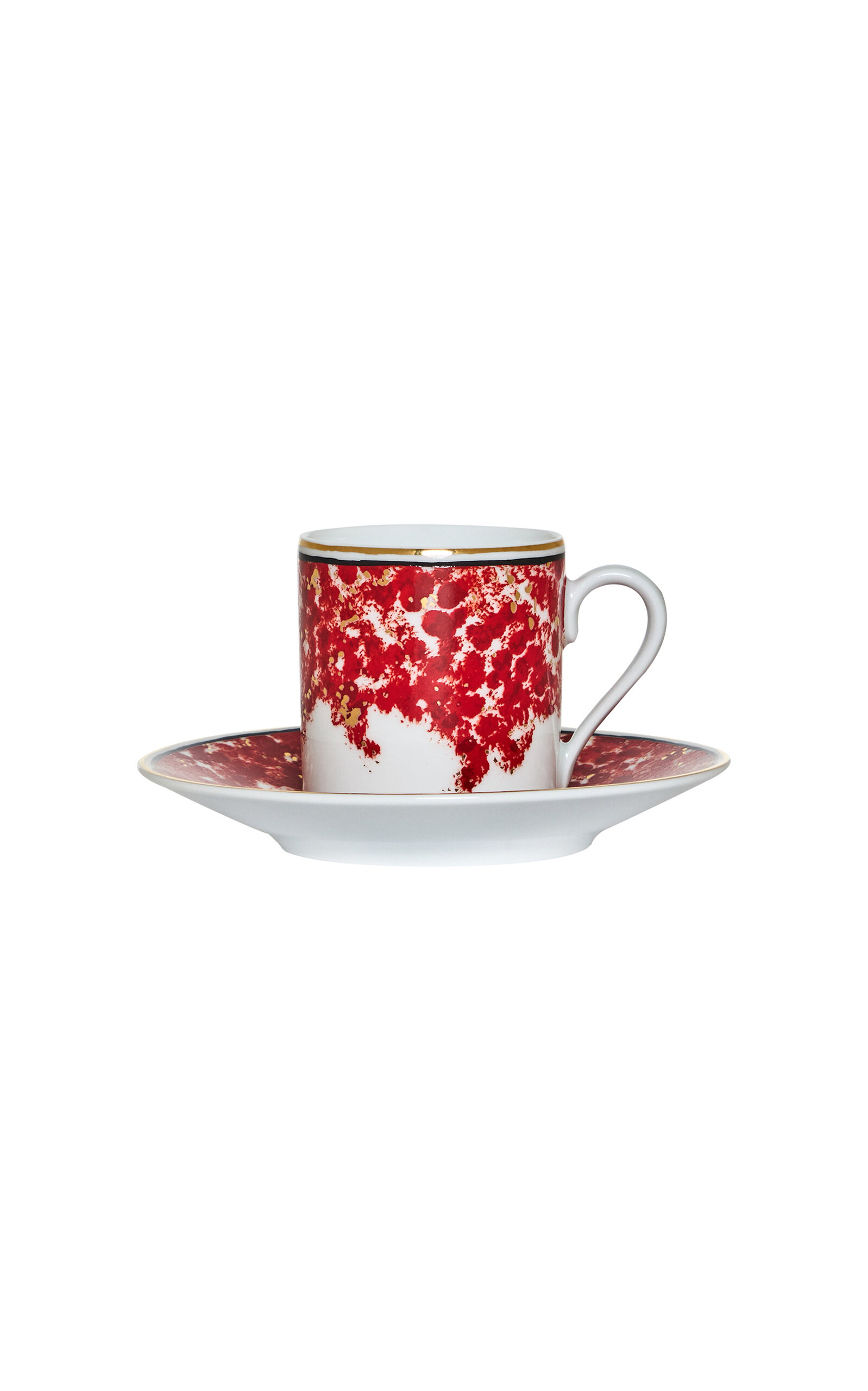 Tania Bulhoes Tania Bulhoes Plaza Athenee Espresso Cup and Saucer Red