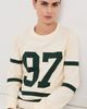 Tanner Fletcher Tanner Fletcher Flynn "97" Varsity Long Sleeve Tee Ivory/Green - 2