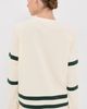 Tanner Fletcher Tanner Fletcher Flynn "97" Varsity Long Sleeve Tee Ivory/Green - 4