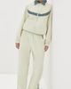 Tanner Fletcher Tanner Fletcher Kennedy Ruched Stripe Track Jacket Ivory/Blue - 5