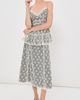 Tanner Fletcher Tanner Fletcher Wilma Lace Layer Midi Skirt Ivory/Black - 2