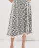 Tanner Fletcher Tanner Fletcher Wilma Lace Layer Midi Skirt Ivory/Black - 3