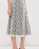 Tanner Fletcher Tanner Fletcher Wilma Lace Layer Midi Skirt Ivory/Black - 5