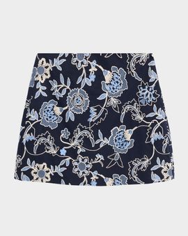 Tanya Taylor Ari Embroidered Mini Skirt