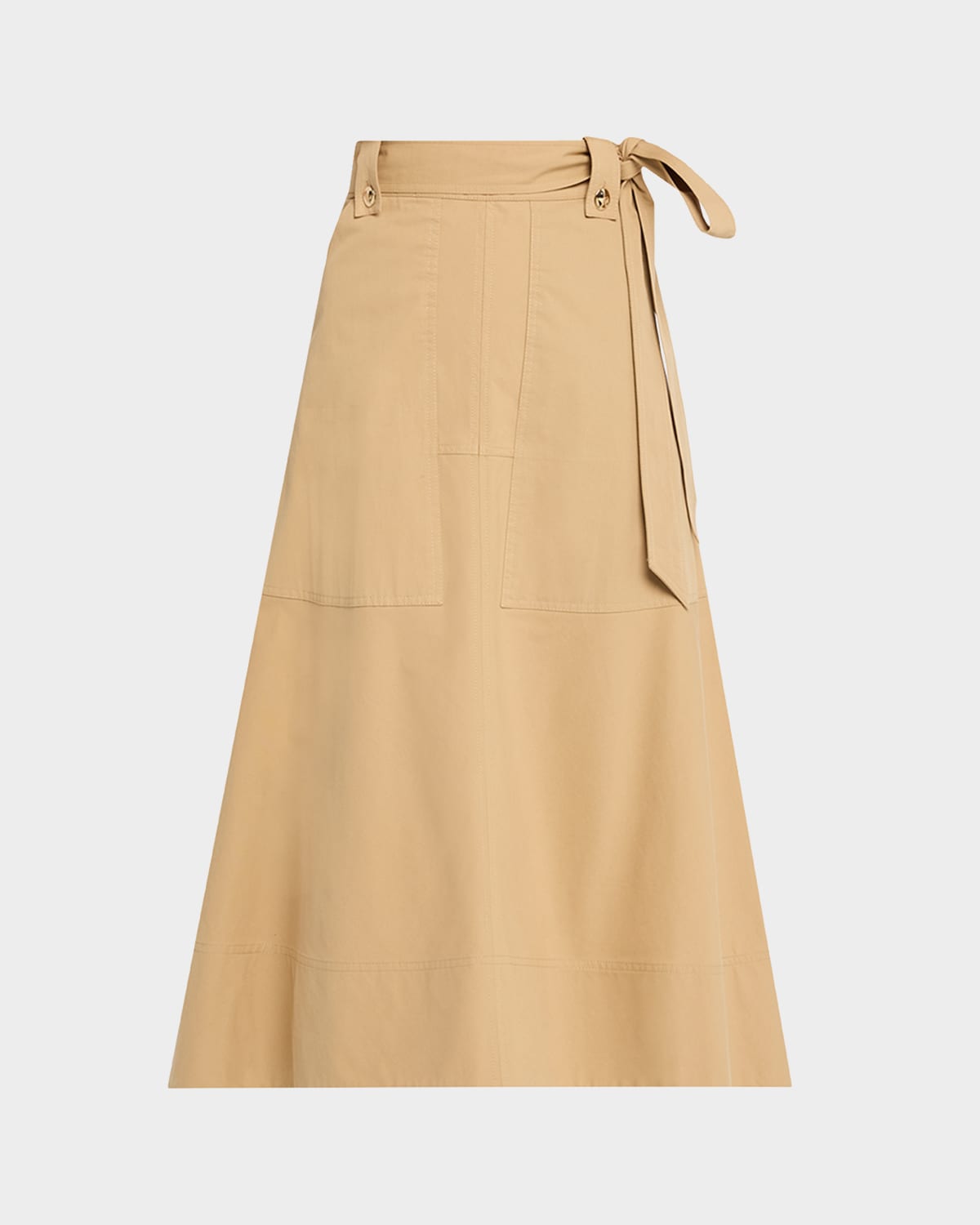 Tanya Taylor Brinson Canvas Midi Skirt