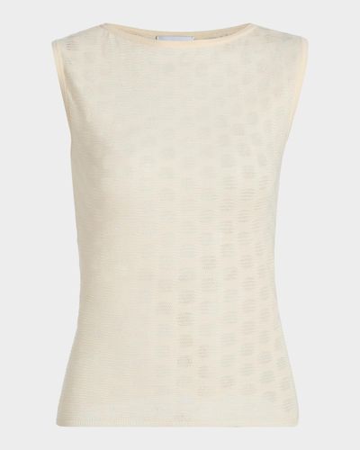 Tanya Taylor Charlisa Patterned Cotton-Blend Knit Top
