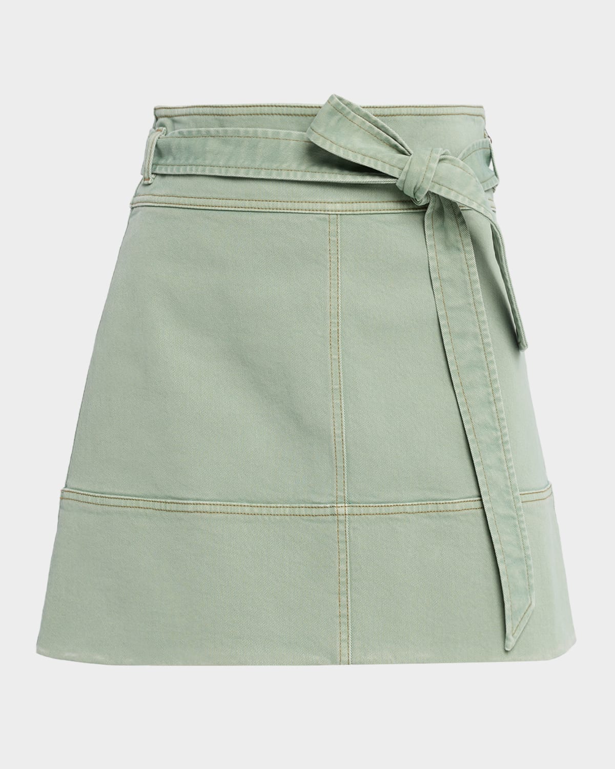 Tanya Taylor Courtney Denim Mini Skirt