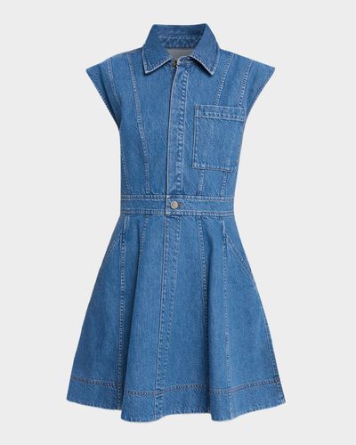 Tanya Taylor Hailey Denim Mini Dress
