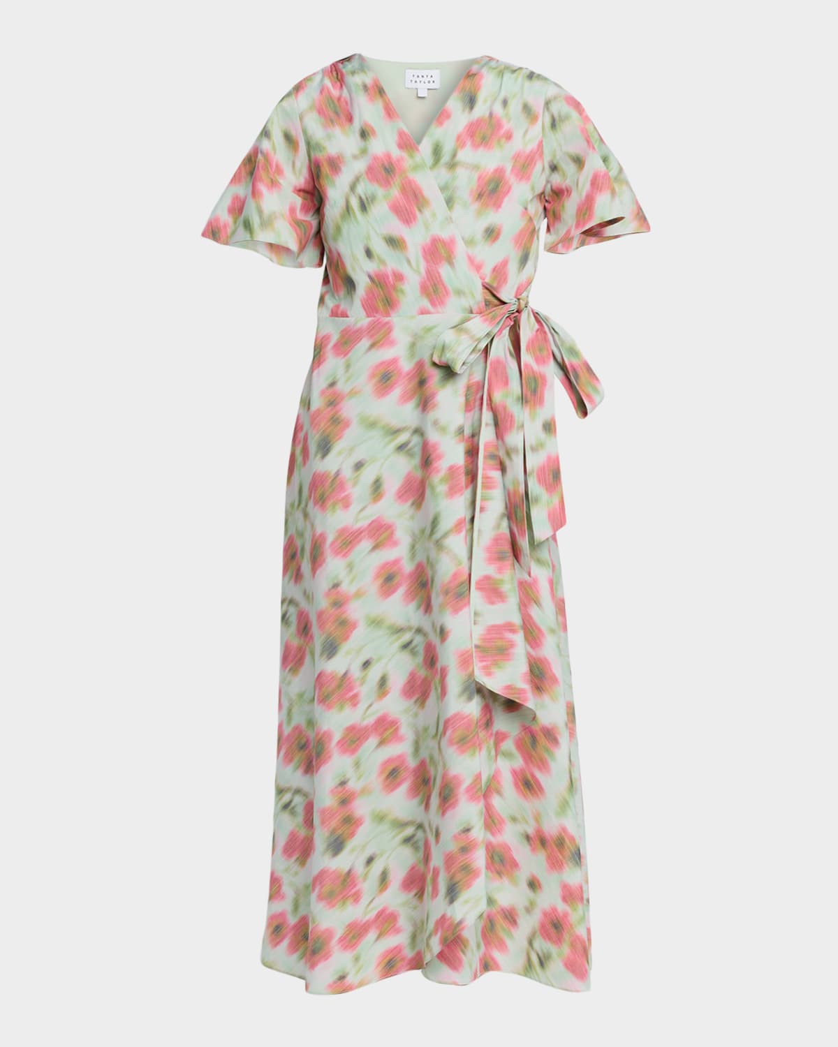 Tanya Taylor Klaire Wrap Midi Dress