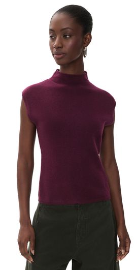 Tanya Taylor Tanya Taylor Adrien Cashmere Sweater Blackberry