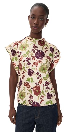Tanya Taylor Tanya Taylor Adrien Top Cream Multi