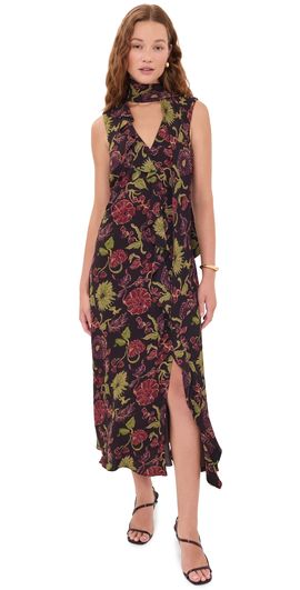 Tanya Taylor Tanya Taylor Amelia Dress Dark Fig Multi