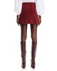 Tanya Taylor Tanya Taylor Fran Red Leather Mini Skirt - 2